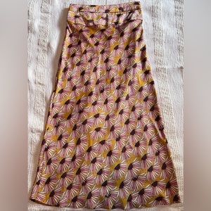 NWOT Size 6 Free People High Waisted Midi Floral Skirt
